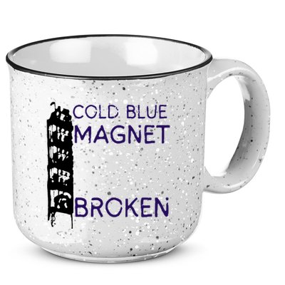 Cold Blue Magnet Broken 15oz Campfire Ceramic Mug