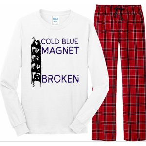 Cold Blue Magnet Broken Long Sleeve Pajama Set