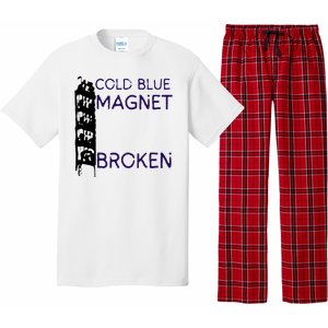 Cold Blue Magnet Broken Pajama Set