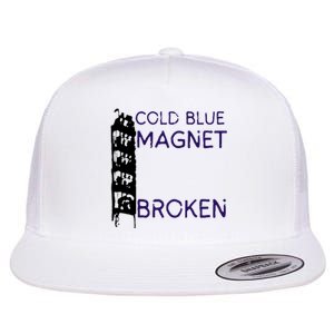 Cold Blue Magnet Broken Flat Bill Trucker Hat