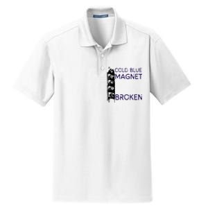 Cold Blue Magnet Broken Dry Zone Grid Polo