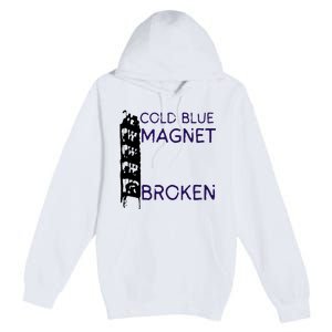 Cold Blue Magnet Broken Premium Pullover Hoodie