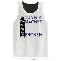 Cold Blue Magnet Broken Mesh Reversible Basketball Jersey Tank