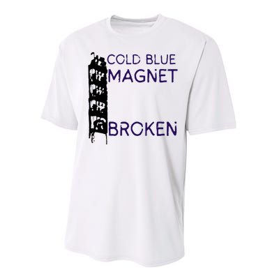 Cold Blue Magnet Broken Performance Sprint T-Shirt