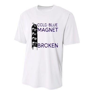 Cold Blue Magnet Broken Youth Performance Sprint T-Shirt