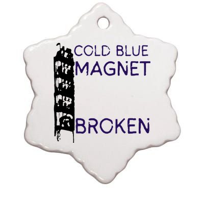 Cold Blue Magnet Broken Ceramic Star Ornament