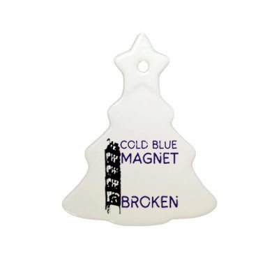 Cold Blue Magnet Broken Ceramic Tree Ornament