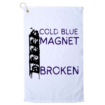 Cold Blue Magnet Broken Golf Towel