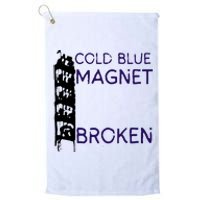 Cold Blue Magnet Broken Platinum Collection Golf Towel