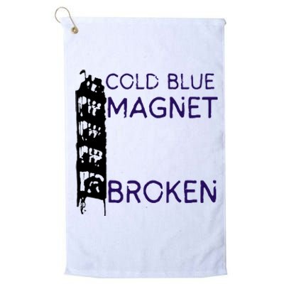 Cold Blue Magnet Broken Platinum Collection Golf Towel