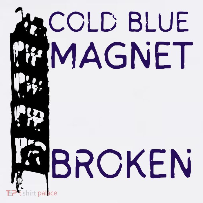 Cold Blue Magnet Broken Short Acrylic Beanie