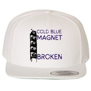 Cold Blue Magnet Broken Wool Snapback Cap