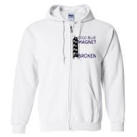 Cold Blue Magnet Broken Full Zip Hoodie