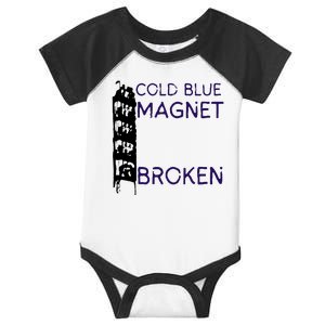 Cold Blue Magnet Broken Infant Baby Jersey Bodysuit