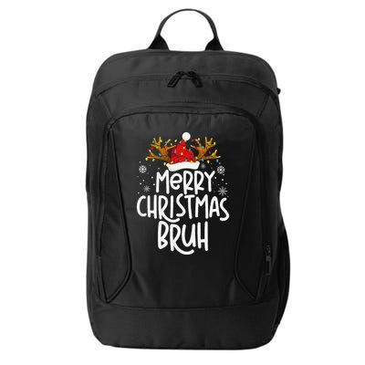 Christmas Bruh Meme Funny Saying Bro Greeting Pajamas City Backpack