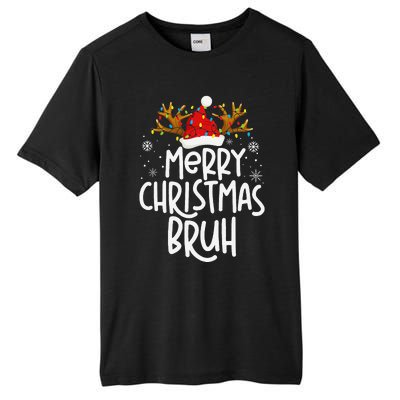 Christmas Bruh Meme Funny Saying Bro Greeting Pajamas Tall Fusion ChromaSoft Performance T-Shirt