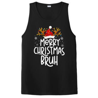 Christmas Bruh Meme Funny Saying Bro Greeting Pajamas PosiCharge Competitor Tank