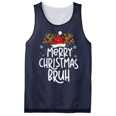 Christmas Bruh Meme Funny Saying Bro Greeting Pajamas Mesh Reversible Basketball Jersey Tank