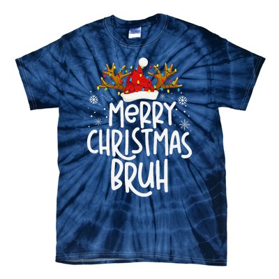 Christmas Bruh Meme Funny Saying Bro Greeting Pajamas Tie-Dye T-Shirt