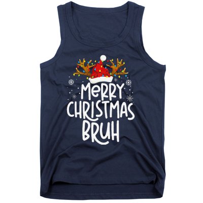 Christmas Bruh Meme Funny Saying Bro Greeting Pajamas Tank Top