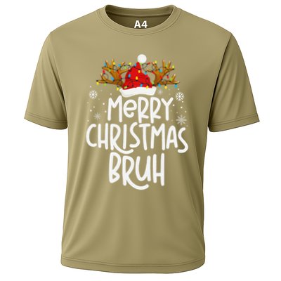 Christmas Bruh Meme Funny Saying Bro Greeting Pajamas Performance Shirt