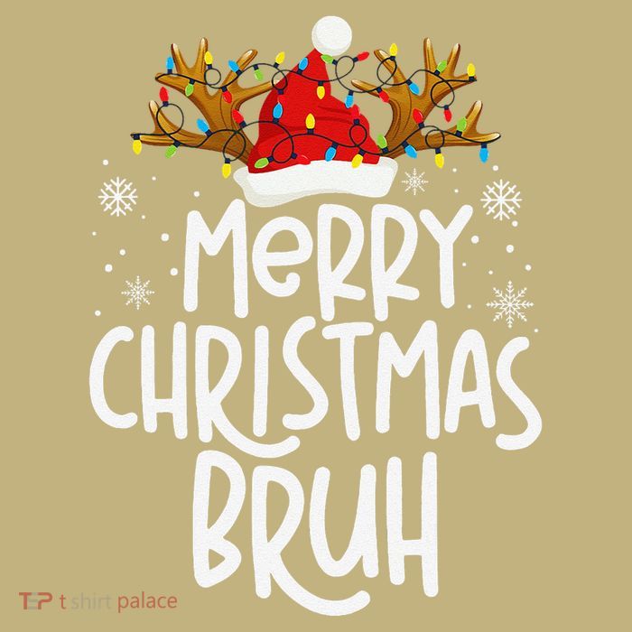 Christmas Bruh Meme Funny Saying Bro Greeting Pajamas Cooling Performance Long Sleeve Crew