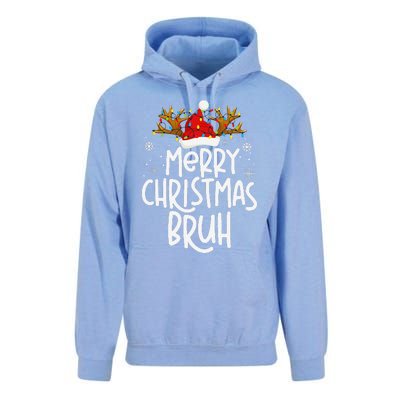 Christmas Bruh Meme Funny Saying Bro Greeting Pajamas Unisex Surf Hoodie