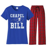 Chapel Bill Merch Vintage North Carolina Fan Merch Women's Flannel Pajama Set