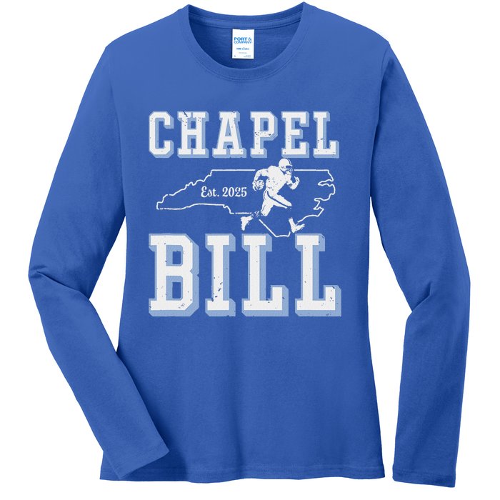 Chapel Bill Merch Vintage North Carolina Fan Merch Ladies Long Sleeve Shirt