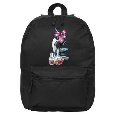 Coquette Bow Molecular Biology DNA Genes Cell Biology Girl 16 in Basic Backpack