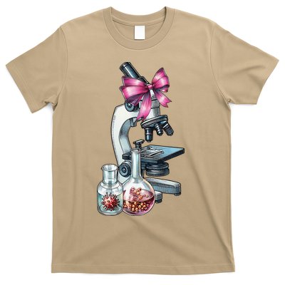 Coquette Bow Molecular Biology DNA Genes Cell Biology Girl T-Shirt
