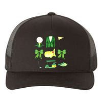 Coquette Bow Masters Golf Tournament Graphic Golfing Golfer Yupoong Adult 5-Panel Trucker Hat