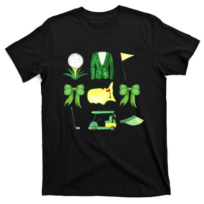 Coquette Bow Masters Golf Tournament Graphic Golfing Golfer T-Shirt