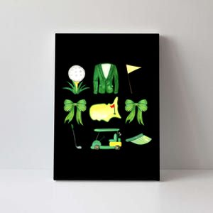 Coquette Bow Masters Golf Tournament Graphic Golfing Golfer Canvas