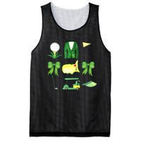 Coquette Bow Masters Golf Tournament Graphic Golfing Golfer Mesh Reversible Basketball Jersey Tank