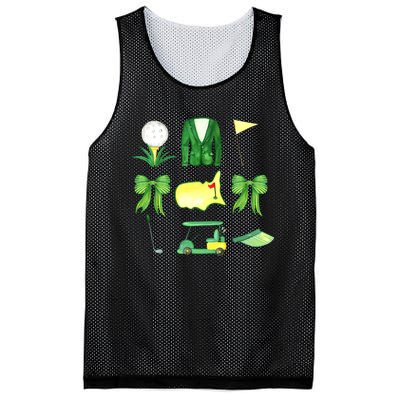 Coquette Bow Masters Golf Tournament Graphic Golfing Golfer Mesh Reversible Basketball Jersey Tank