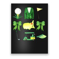 Coquette Bow Masters Golf Tournament Graphic Golfing Golfer Poster