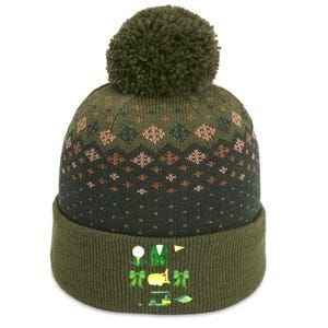 Coquette Bow Masters Golf Tournament Graphic Golfing Golfer The Baniff Cuffed Pom Beanie