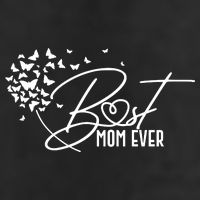 Cute Best Mom Ever Butterfly Dandelion 7 Panel Mesh Trucker Snapback Hat