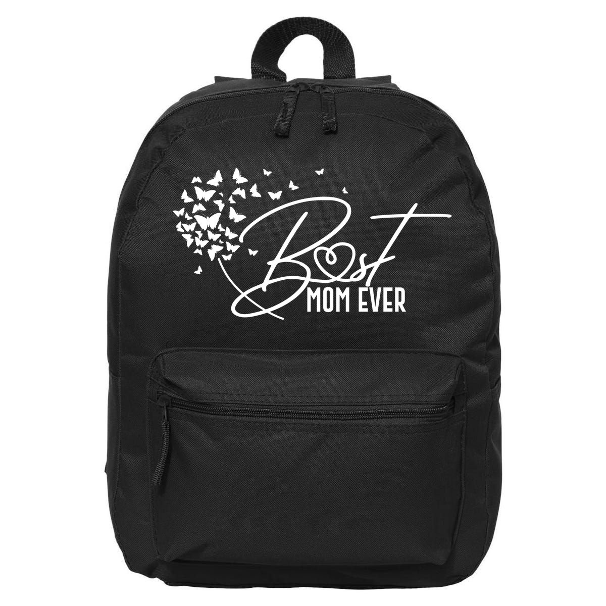 Cute Best Mom Ever Butterfly Dandelion 16 in Basic Backpack