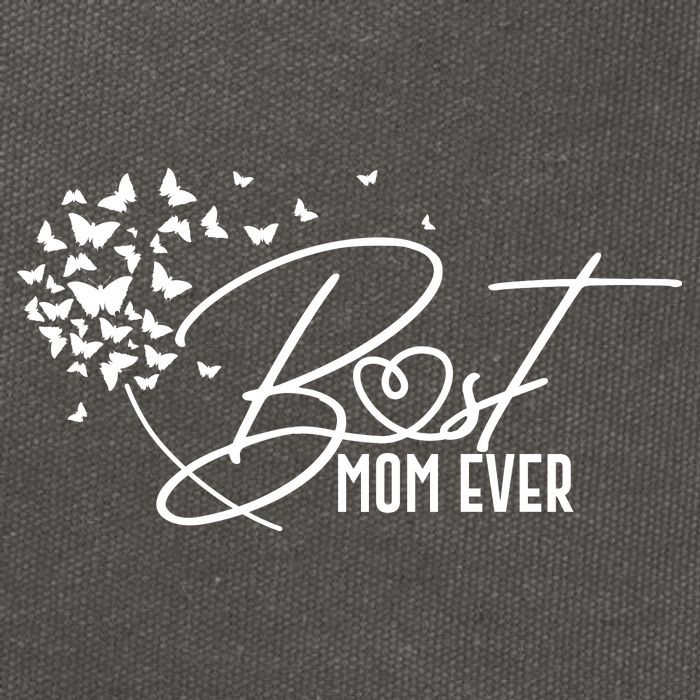 Cute Best Mom Ever Butterfly Dandelion Cotton Canvas Backpack