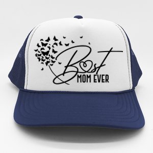 Cute Best Mom Ever Butterfly Dandelion Trucker Hat