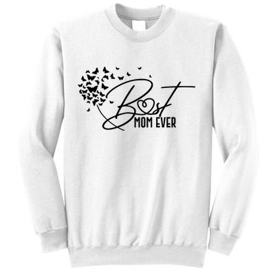 Cute Best Mom Ever Butterfly Dandelion Sweatshirt