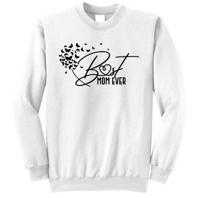 Cute Best Mom Ever Butterfly Dandelion Sweatshirt