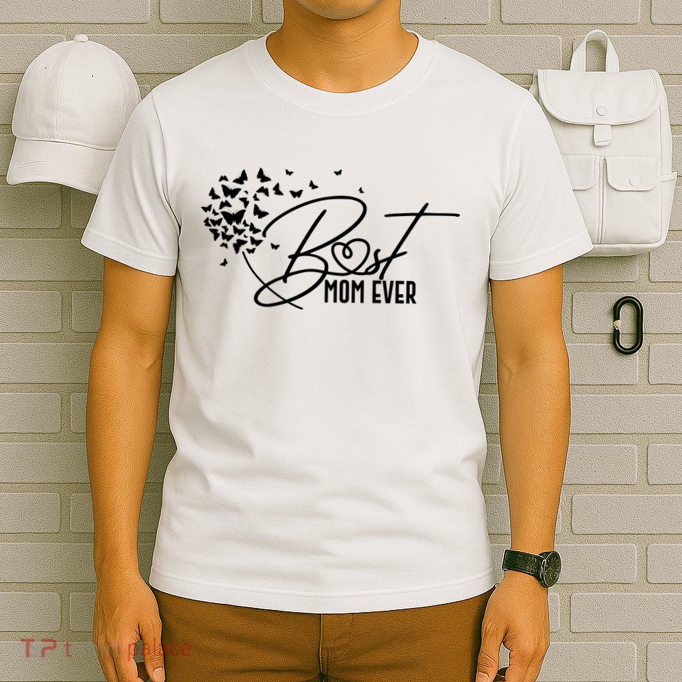 Cute Best Mom Ever Butterfly Dandelion T-Shirt