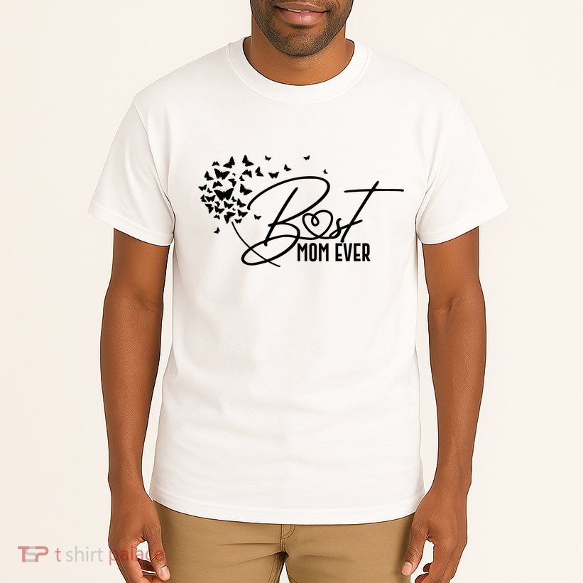 Cute Best Mom Ever Butterfly Dandelion Tall T-Shirt