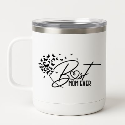 Cute Best Mom Ever Butterfly Dandelion 12 oz Stainless Steel Tumbler Cup