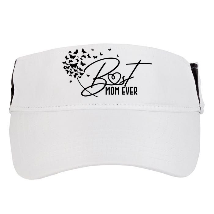 Cute Best Mom Ever Butterfly Dandelion Adult Drive Performance Visor