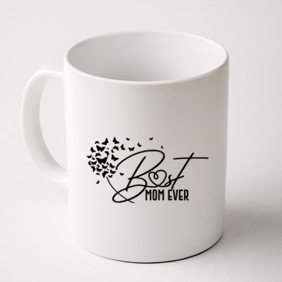 Cute Best Mom Ever Butterfly Dandelion Coffee Mug