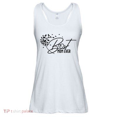 Cute Best Mom Ever Butterfly Dandelion Ladies Essential Flowy Tank